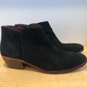 Sam Edelman black suede booties